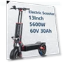 Thumbnail Powerful 13 Inch Fat Tire Electric Scooter — Electric Self-Balancing Scooters, Quickwheel