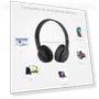 Thumbnail Foldable Wireless Bluetooth Headphone with 3.5mm Audio Jack — In-Ear Headphones