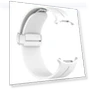 Thumbnail Groove Magnetic Folding Silver Buckle Silicone Watch Band — Bands, Samsung