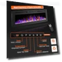 Thumbnail Electric Fireplace Wall Mounted and Recessed with Remote Control — Tabletop Fireplaces, BETELNUT