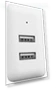Thumbnail Two Port USB-A Wall Charger — Wall Chargers, Amazon Basics