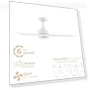 Thumbnail Smart Indoor and Outdoor Ceiling Fan with LED Light Kit — Ceiling Fan Wall Controls, East Grove Home