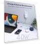 Thumbnail 40W 4-Port Foldable USB C Wall Charger — Chargers, Qwinjwin