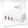Thumbnail 100W GaN 6 Port PD USB C QC USB A Wall Charger Adapter Plug Cube — Power Hubs, BOVICAS