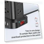 Thumbnail Surge Protector Power Strip Tower with USB Ports — Power Solutions & Surge Protection, SMALLRT