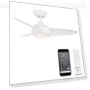 Thumbnail 3-Blade Smart Home Ceiling Fan with LED Light Kit — Ceiling Fans, WAC Lighting