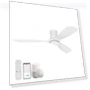 Thumbnail 52” Wood Smart Flush Mount Ceiling Fan with Lights and Remote — Ceiling Fan Wall Controls