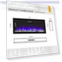 Thumbnail Sapphire 40 Electric Fireplace — Electric Heating Solutions, FIREBLAZE Where Warmth Begins