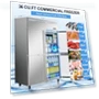 Thumbnail Commercial Refrigerator 4 Door Stainless Steel Reach-in Solid Door Upright Fridge — Mini Fridges, Ferueo