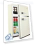 Thumbnail Retro Double Door Refrigerator with Freezer — Mini Fridges, Anypro