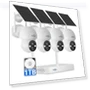 Thumbnail Solar-Powered Outdoor Security Camera System — Security Cameras, Hiseeu