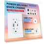 Thumbnail USB Wall Outlet with USB C Ports — Chargers, 3GRACE