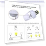 360 Degrees PIR Human Induction Motion Sensor LED Night Lamp — Garden Illumination, Rainbow Rain