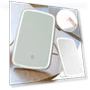 Cosmetic Mirror with LED Lighting — Handheld, Nobita