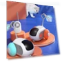 Thumbnail Intelligent Dual Mode Electric Gravity Running Car Cat Toy — Interactive Animal Companions