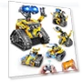 Thumbnail Robot Building Toys for Kids - 5 in 1 Remote & APP Controlled Building Set — Construction Kits, HOGOKIDS