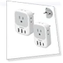 Thumbnail European Plug Adapter with USB C — Chargers & Adapters, TESSAN