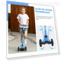Thumbnail Adjustable Height Kick Scooter with Removable Seat — Push Scooters, EVLIQUIL