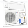Thumbnail Dual Zone Wall Mount Ductless Mini Split A/C Air to Air Inverter Heater — Split-System, Cooper & Hunter