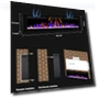 Thumbnail Electric Fireplace Wall Mounted and Recessed with Remote Control — Electric Heating Solutions, BETELNUT