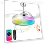 Thumbnail Modern Retractable Ceiling Fan with Lights and Remote Control — Ceiling Fan Lighting Solutions, Dr.Light