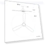 Thumbnail Smart 3-Blade Ceiling Fan with LED Light Kit — Ceiling Fan Lighting Solutions, East Grove Home