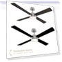Thumbnail Smart 4-Blade Ceiling Fan with LED Light Kit — Ceiling Fan Lighting Solutions, East Grove Home