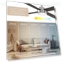 Thumbnail Smart 4-Blade Ceiling Fan with LED Light Kit — Ceiling Fan Lighting Solutions, East Grove Home