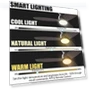 Thumbnail Smart Flush Mount Ceiling Fan with Lights — Ceiling Fan Wall Controls, CEME