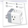 Thumbnail USB Wall Charger and Extender with 3-Way Splitter — Multi-Outlets
