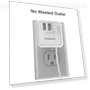 Thumbnail USB Wall Charger and Extender with 3-Way Splitter — Multi-Outlets