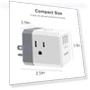 Thumbnail USB Wall Charger and Extender with 3-Way Splitter — Multi-Outlets