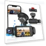 360° 2K Dash Cam with Dual 1080P Recording — Dashboard Cameras, Hikity