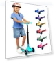Thumbnail 3 Wheel Foldable Kids Scooter — Electric Vehicles, SereneLife