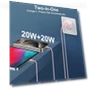 Thumbnail 40W Dual Port USB C Wall Charger with 6FT USB C to C Cable — Chargers, Shenzhen Dipinle Technology Co., Ltd