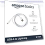 Thumbnail USB-A to Lightning Charger Cable — Lightning, Amazon Basics