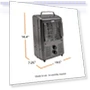 Thumbnail Portable Milkhouse Style Utility Space Heater — Portable Heating Solutions, EZ-HEAT