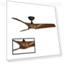 Thumbnail Smart Indoor and Outdoor Ceiling Fan with LED Light Kit — Ceiling Fan Lighting Solutions, Modern Forms