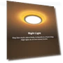 Thumbnail Flush Mount LED Ceiling Light with Nightlight — Overhead Lighting, Aphyni