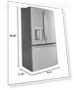 Thumbnail French Door Counter Depth Refrigerator — Mini Fridges, GE