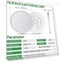Thumbnail LED Flush Mount Ceiling Light — Overhead Lighting, FY WISDOM FLY LIGHTING