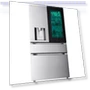 Thumbnail 29 Cu. Ft. Stainless 4-Door Counter-Depth French Door Smart Refrigerator — Mini Fridges, LG