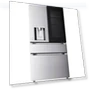 Thumbnail 29 Cu. Ft. Stainless 4-Door Counter-Depth French Door Smart Refrigerator — Mini Fridges, LG