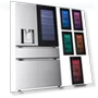 Thumbnail 29 Cu. Ft. Stainless 4-Door Counter-Depth French Door Smart Refrigerator — Mini Fridges, LG