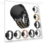 Stainless Steel Beaded Smartwatch Band — Bands, Smarter than future