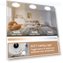 Thumbnail LED Flush Mount Ceiling Fixture with Night Light — Overhead Lighting, JTT