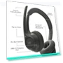 Thumbnail Wireless Bluetooth Headset with Noise-Canceling Microphone — Headsets, Logitech
