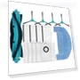 Main Side Brush-Mop with Dust Collector Filter — Vacuum Attachments, Elegant Living House