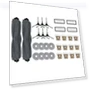 Main Side Brush, HEPA Filter, Mop Cloth, Dust Bag Replacement Accessories Kit — Parts & Accessories, Modern Home Furnishing