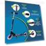 Thumbnail Kids Kick Scooter with Light-up Wheels — Push Scooters, Nattork